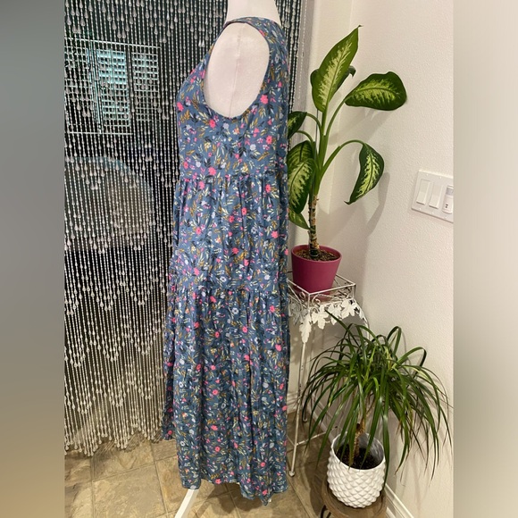 FLORAL MIDI DRESS NWOT - Picture 4 of 8